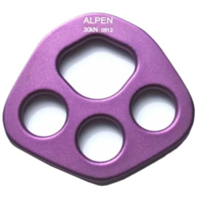 ALPEN AP002 PLACA MULTI ANCLAJES DE 4 PUNTOS ALUMINIO