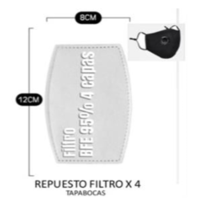 ALPEN FFP2 REPUESTO FILTRO X 4