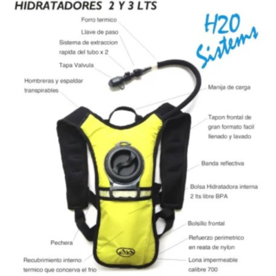 ALPEN H20BAG2L MORRAL HIDRATADOR TERMICO  2 LTS